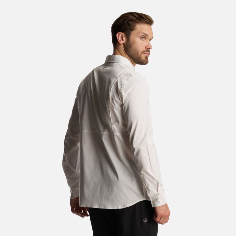 Camisa Hombre Rosselot Long Sleeve Q-Dry Shirt Blanco Lippi I24-4