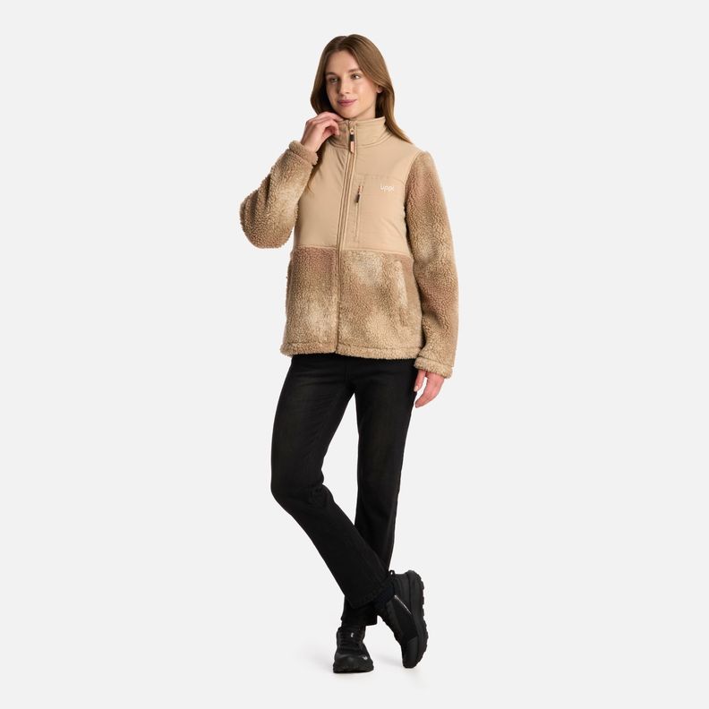Polar Mujer Glaciar Sherpa-pro Jacket Print Caqui Lippi I25-4