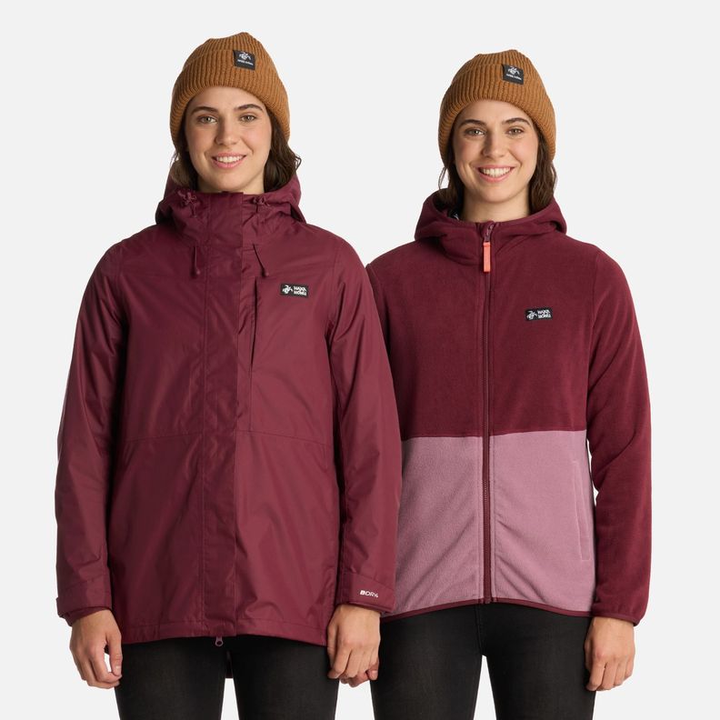 Chaqueta Mujer Corteza Burdeo Haka Honu I25-0