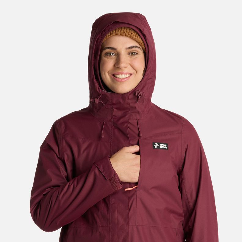 Chaqueta Mujer Corteza Burdeo Haka Honu I25-4
