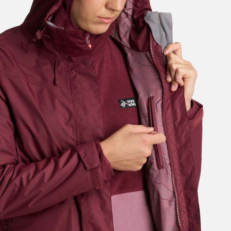 Chaqueta Mujer Corteza Burdeo Haka Honu I25-9