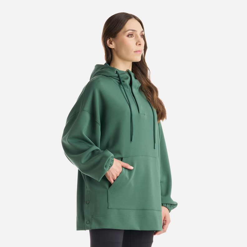 Polerón Mujer CityScape Sweatshirt Verde Botella Lippi I25-1