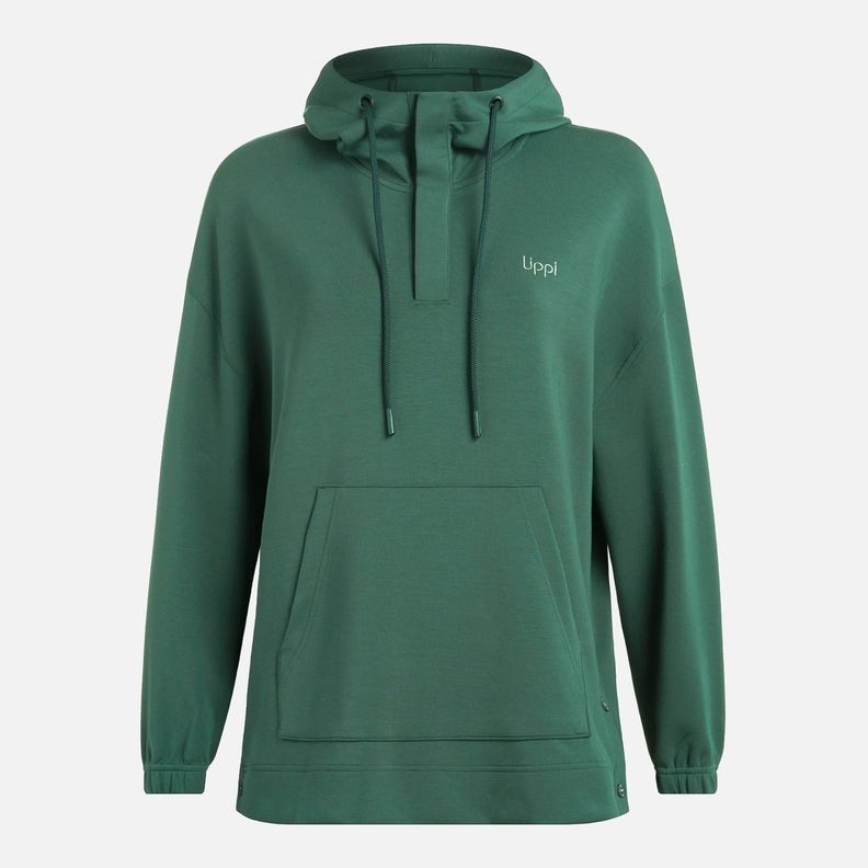 Polerón Mujer CityScape Sweatshirt Verde Botella Lippi I25-6