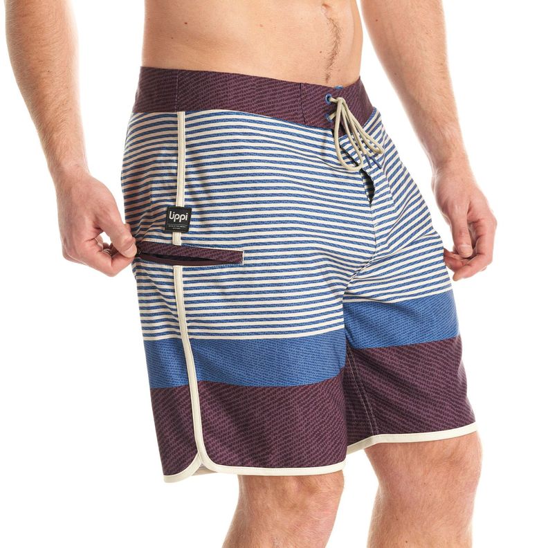 Short Hombre Performance Swimwear Azul Vino Lippi-7