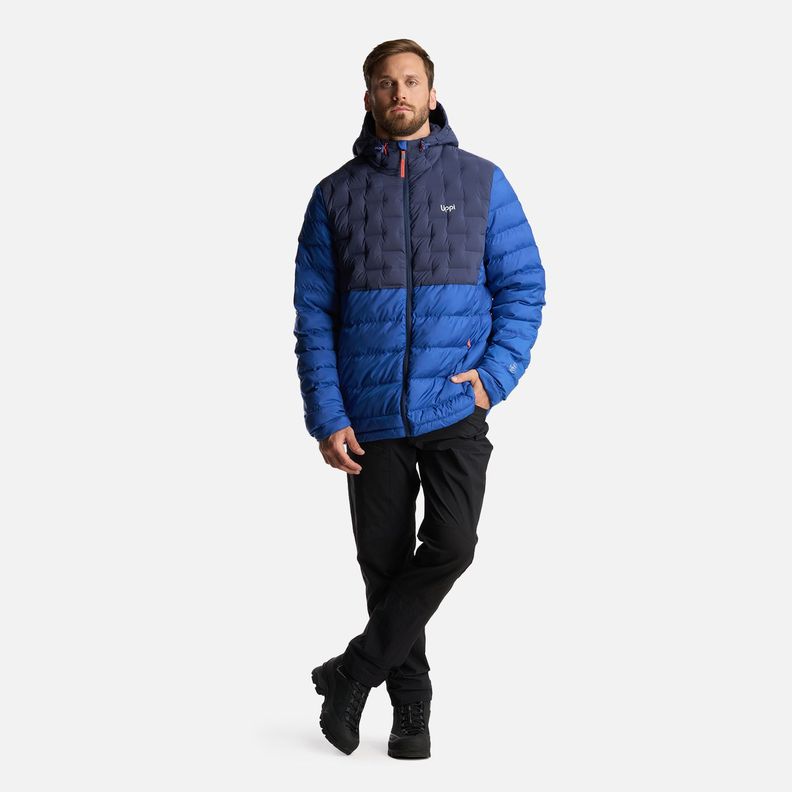 Chaqueta Hombre Bazpur EVO Down Hoody Jacket Azul Marino Lippi-9