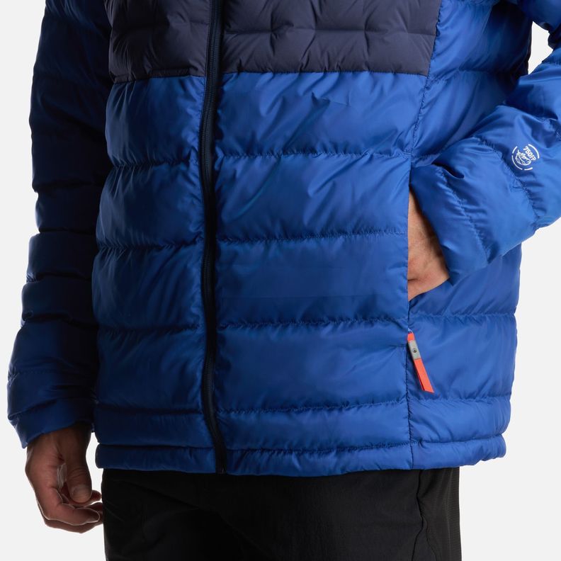 Chaqueta Hombre Bazpur EVO Down Hoody Jacket Azul Marino Lippi-5