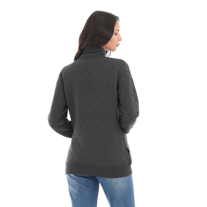 Poleron Mujer Tokerau insulado Negro Haka Honu V22-5