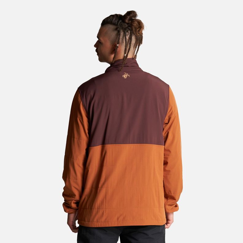 Poleron Hombre Del Sur 1/4 Zip Sin Capucha  Terracota Haka Honu-3