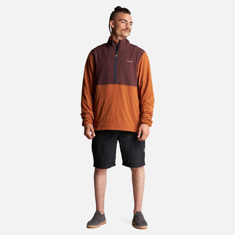 Poleron Hombre Del Sur 1/4 Zip Sin Capucha  Terracota Haka Honu-6