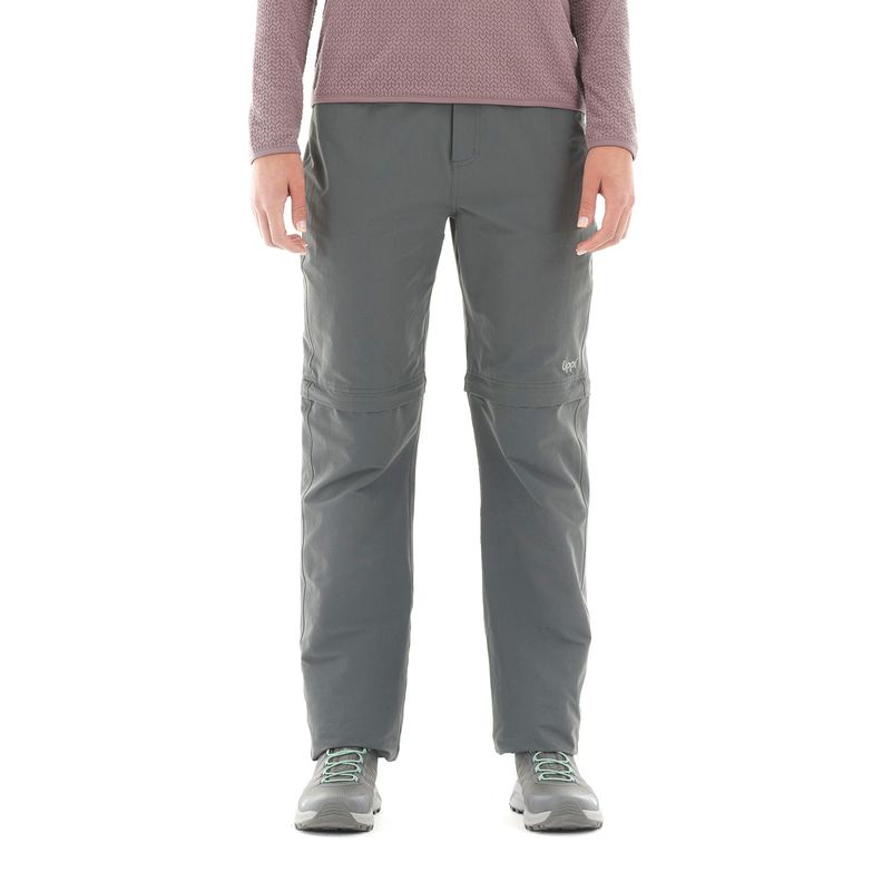 Pantalon Mujer Enduring Mix-2 Q-Dry Pants Gris Oscuro Lippi-1