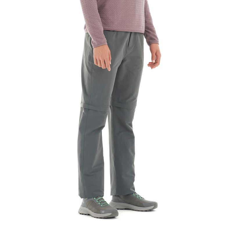 Pantalon Mujer Enduring Mix-2 Q-Dry Pants Gris Oscuro Lippi-2