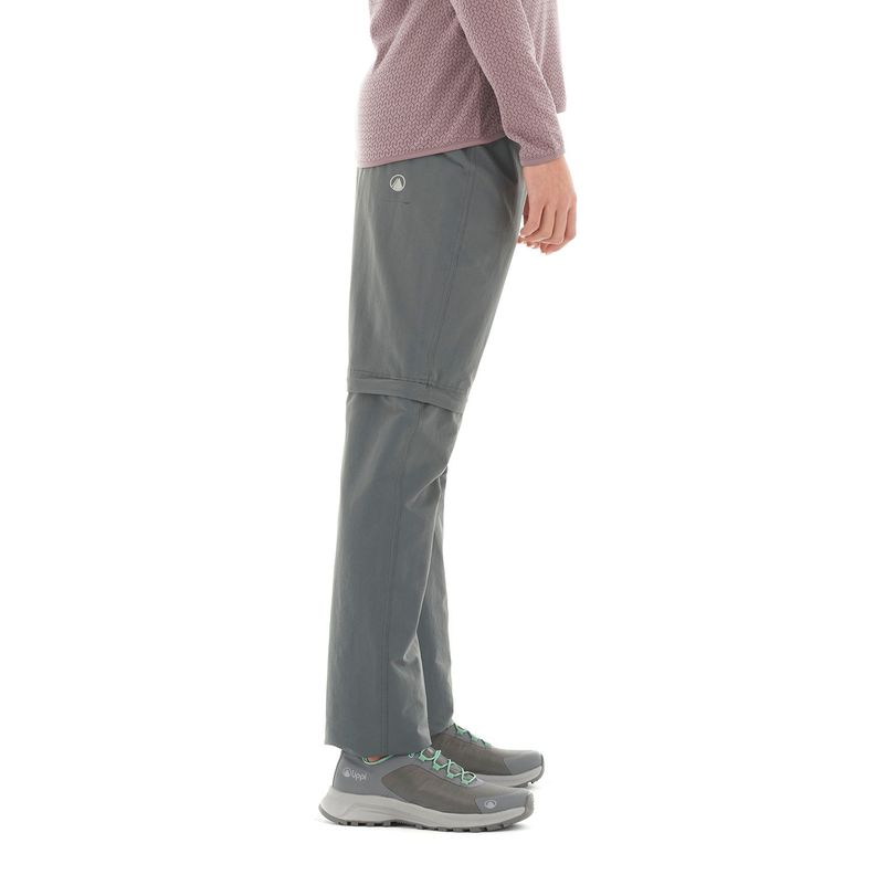 Pantalon Mujer Enduring Mix-2 Q-Dry Pants Gris Oscuro Lippi-3
