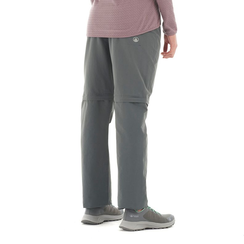 Pantalon Mujer Enduring Mix-2 Q-Dry Pants Gris Oscuro Lippi-4