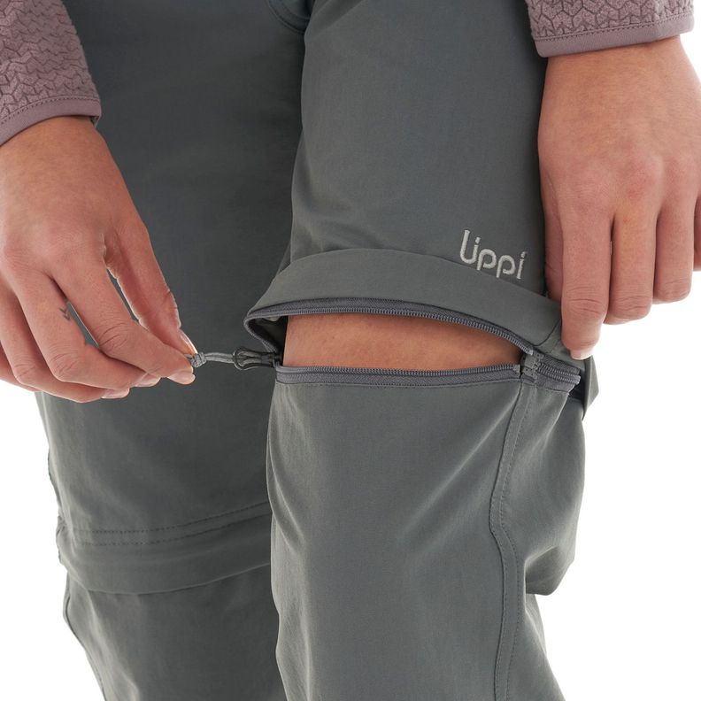 Pantalon Mujer Enduring Mix-2 Q-Dry Pants Gris Oscuro Lippi-6