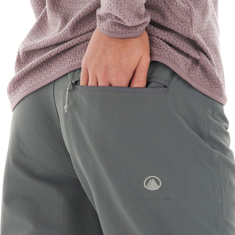Pantalon Mujer Enduring Mix-2 Q-Dry Pants Gris Oscuro Lippi-8