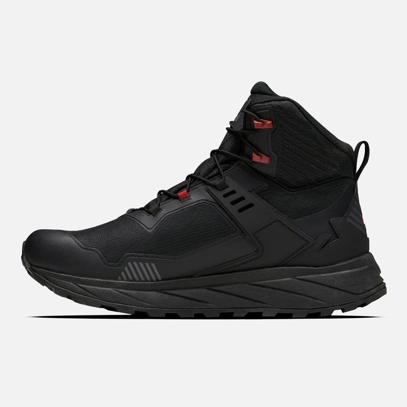 Zapatilla Hombre Atlas Mid Negro Rojo Lippi I24-1
