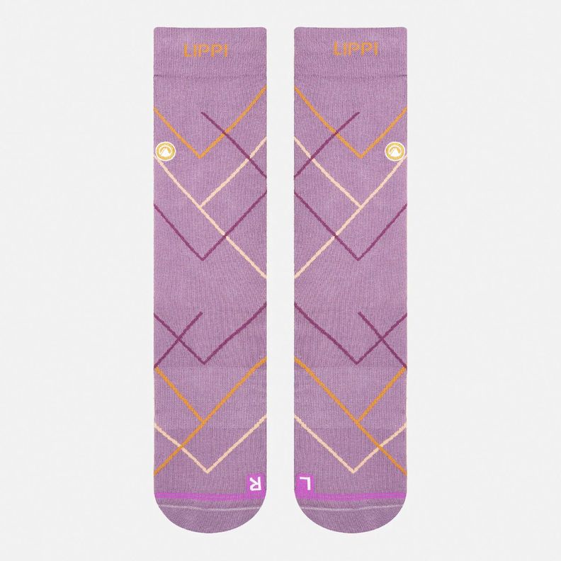 Calcetin Mujer Travel Walk Light Socks Morado Lippi-2