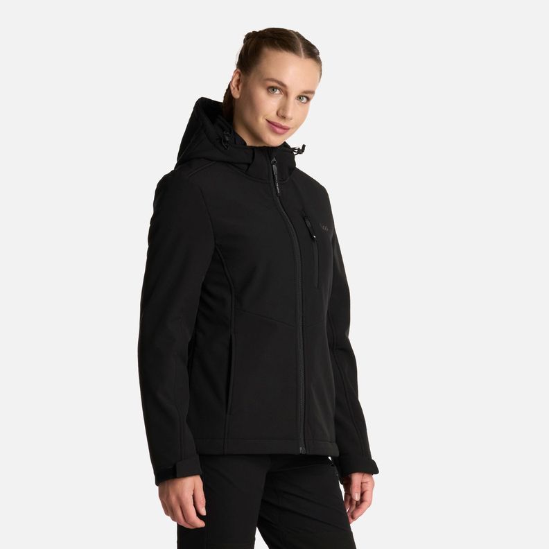 Chaqueta Mujer Macaya Softshell Hoody Negro Lippi I25-1