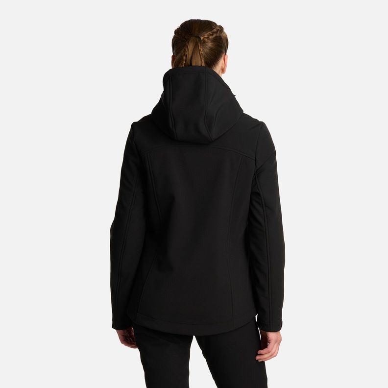 Chaqueta Mujer Macaya Softshell Hoody Negro Lippi I25-2