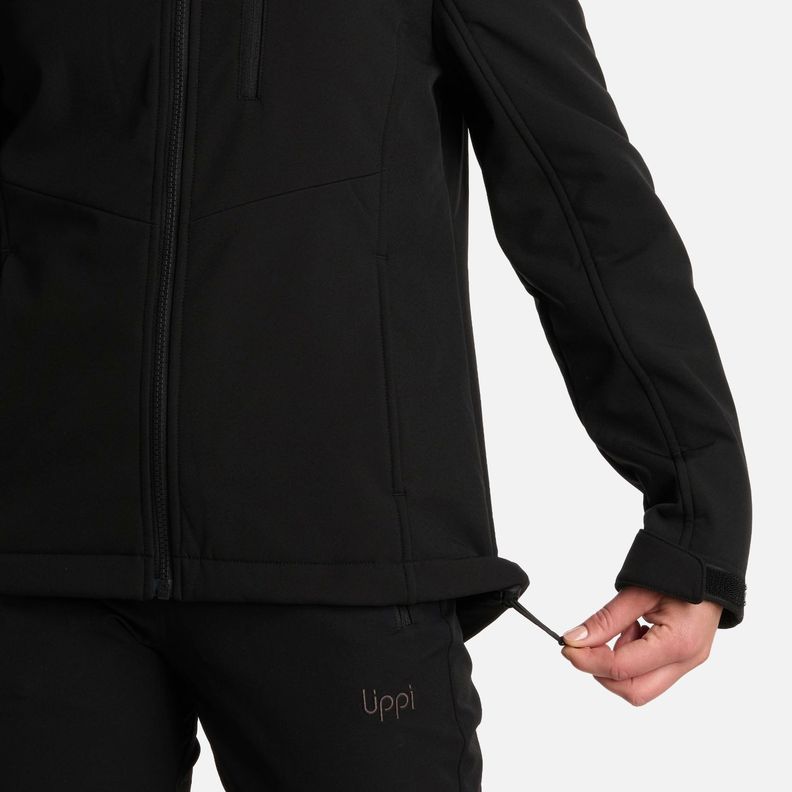 Chaqueta Mujer Macaya Softshell Hoody Negro Lippi I25-5