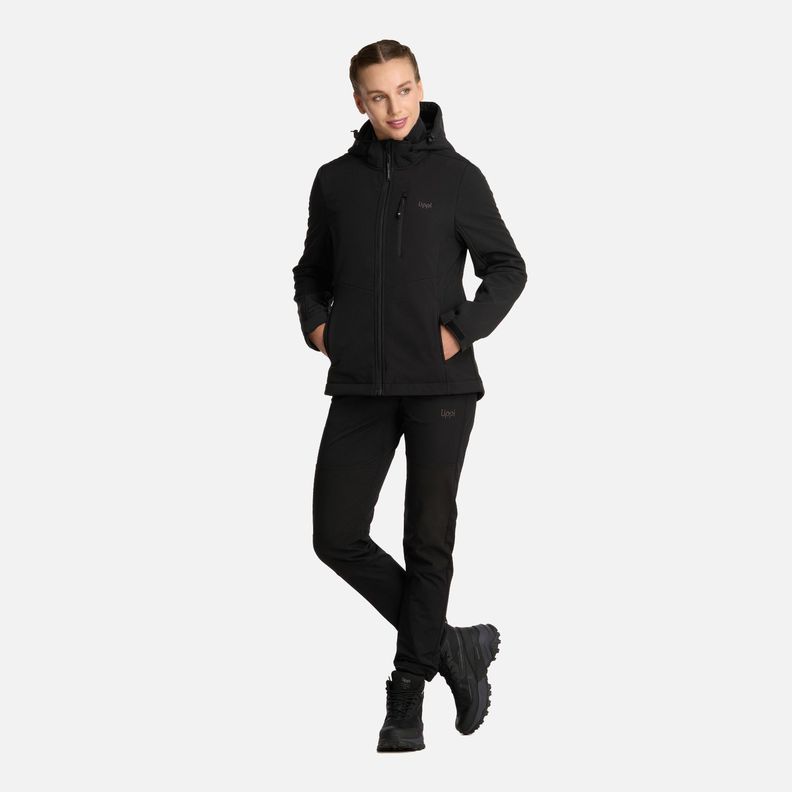 Chaqueta Mujer Macaya Softshell Hoody Negro Lippi I25-8