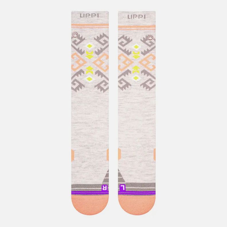 Calcetin Mujer All Mountain Ski Socks Gris Claro Lippi I23-1