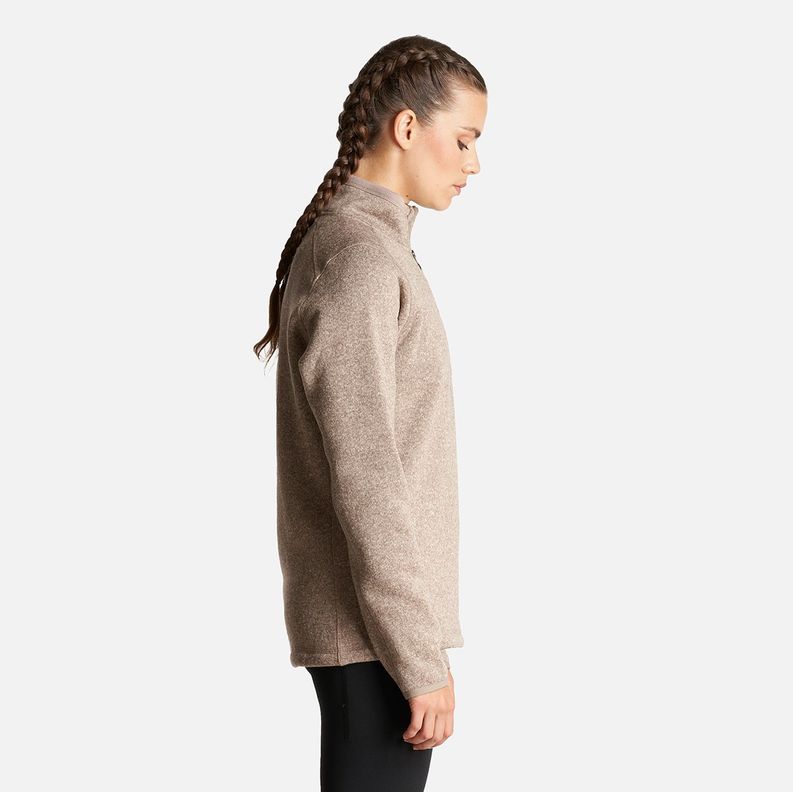 Poleron Mujer Coronado ThermPro Pullover Melange Beige Lippi-3