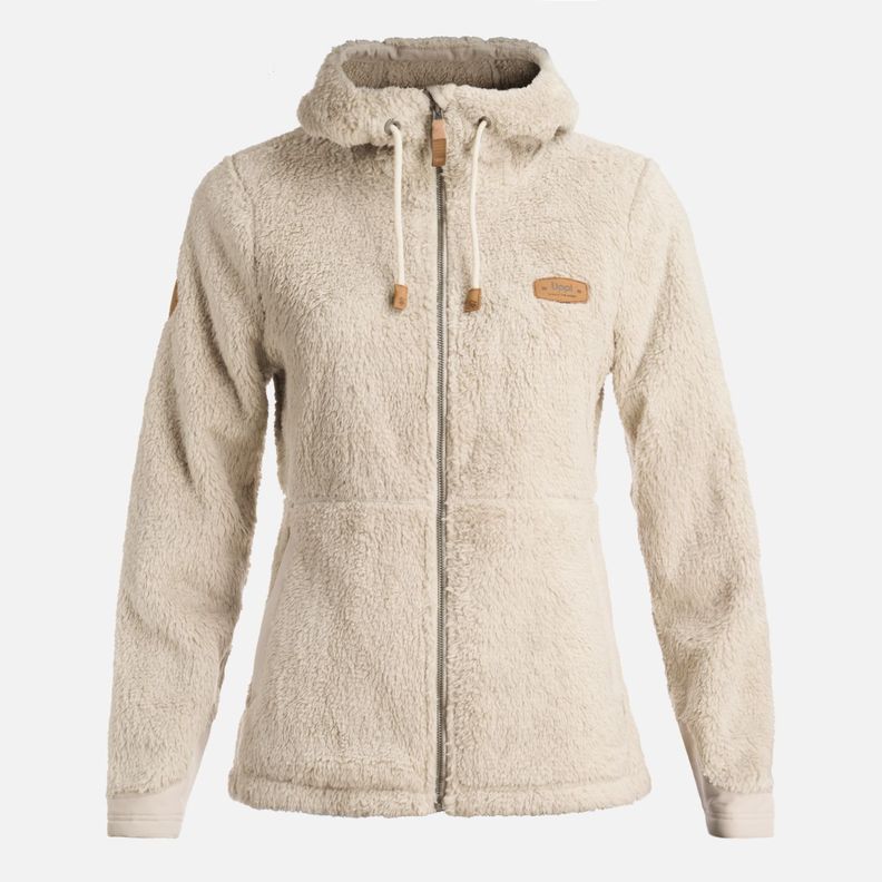 Chaqueta Mujer Bear Shaggy-Pro Hoody Jacket Beige Lippi-0