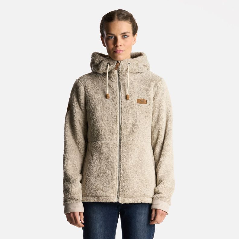 Chaqueta Mujer Bear Shaggy-Pro Hoody Jacket Beige Lippi-1