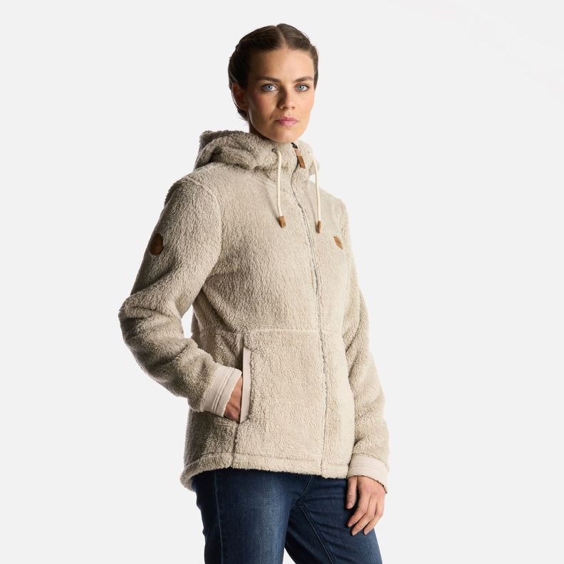 Chaqueta Mujer Bear Shaggy-Pro Hoody Jacket Beige Lippi-2