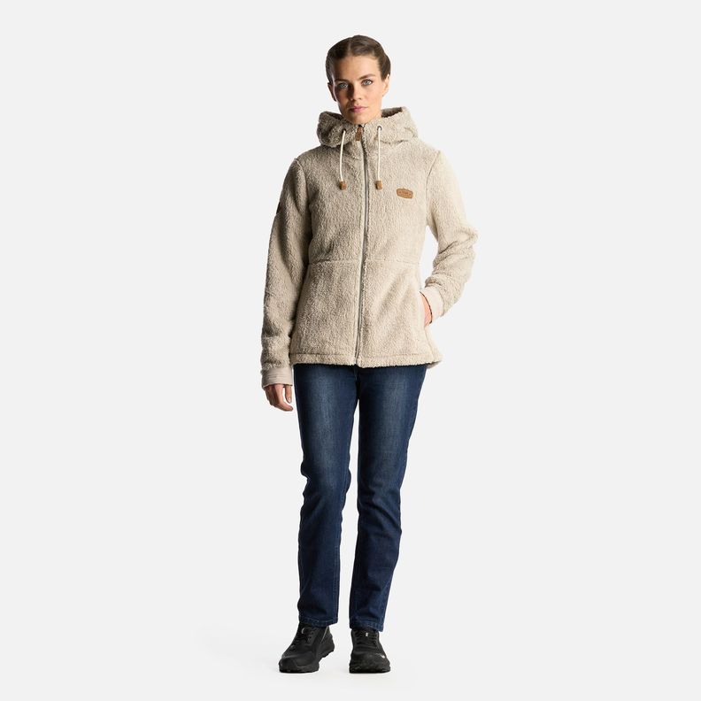 Chaqueta Mujer Bear Shaggy-Pro Hoody Jacket Beige Lippi-6