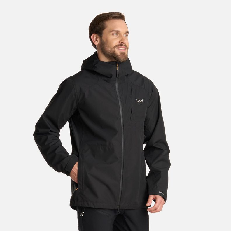 Chaqueta Hombre Shield B-Dry Hoody Jacket Negro Lippi I25-1