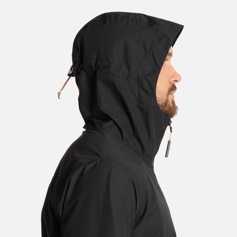 Chaqueta Hombre Shield B-Dry Hoody Jacket Negro Lippi I25-3