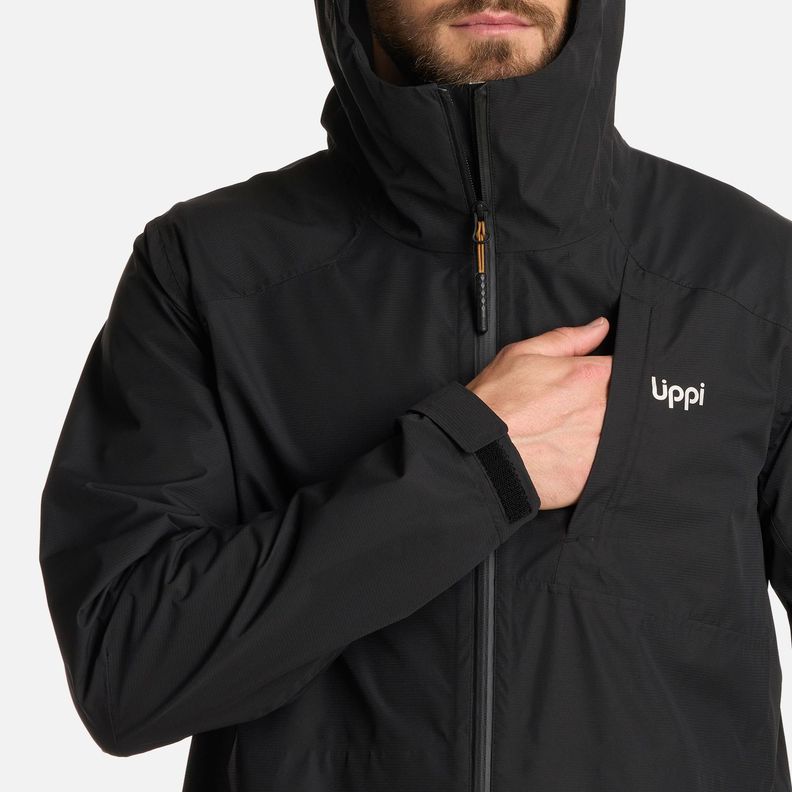 Chaqueta Hombre Shield B-Dry Hoody Jacket Negro Lippi I25-4