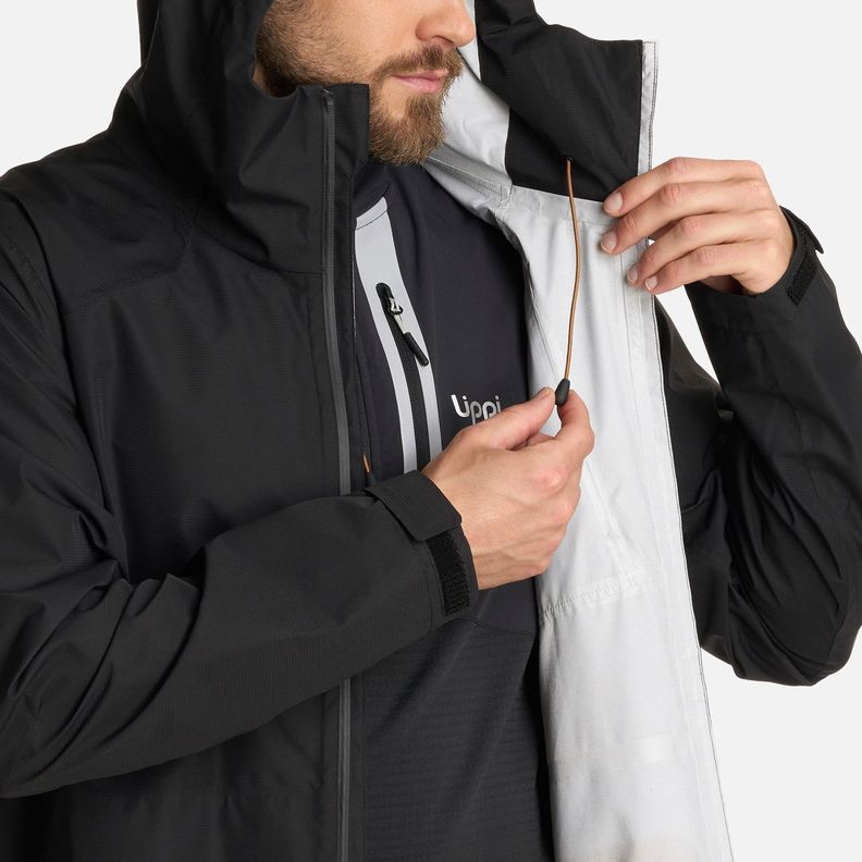 Chaqueta Hombre Shield B-Dry Hoody Jacket Negro Lippi I25-8