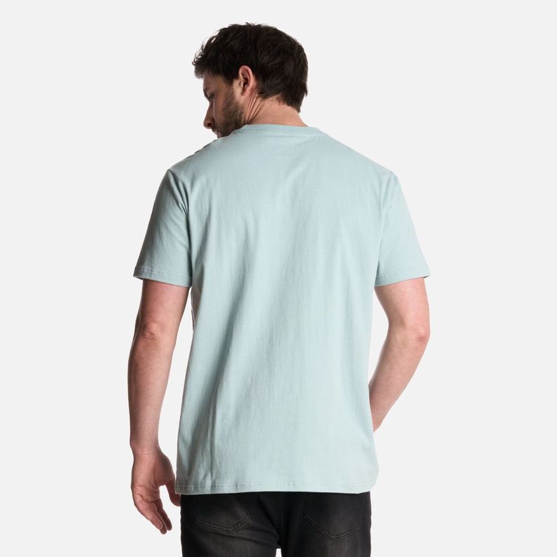 Polera Hombre Logo Lippi FrontPrint TShirt Celeste Lippi V25-2