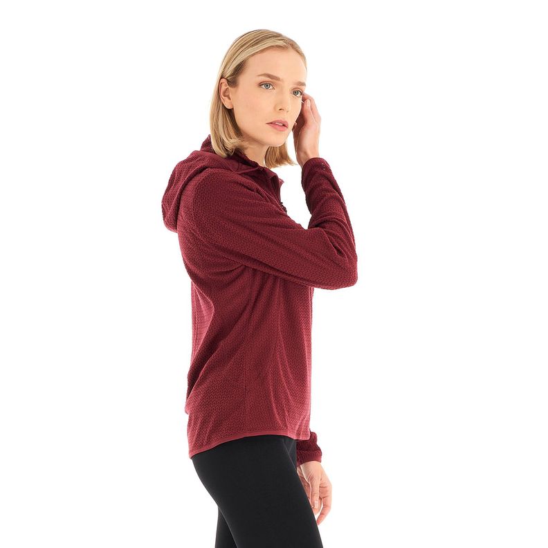 Poleron Mujer Jacaranda Nano-F 14 Zip Hoody Frambuesa Lippi V23-3