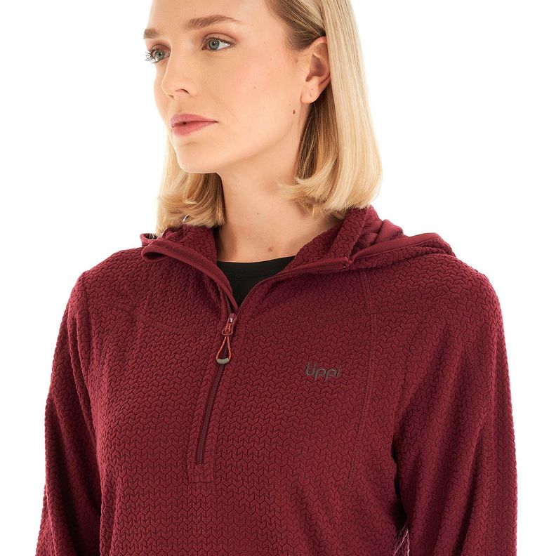 Poleron Mujer Jacaranda Nano-F 14 Zip Hoody Frambuesa Lippi V23-7