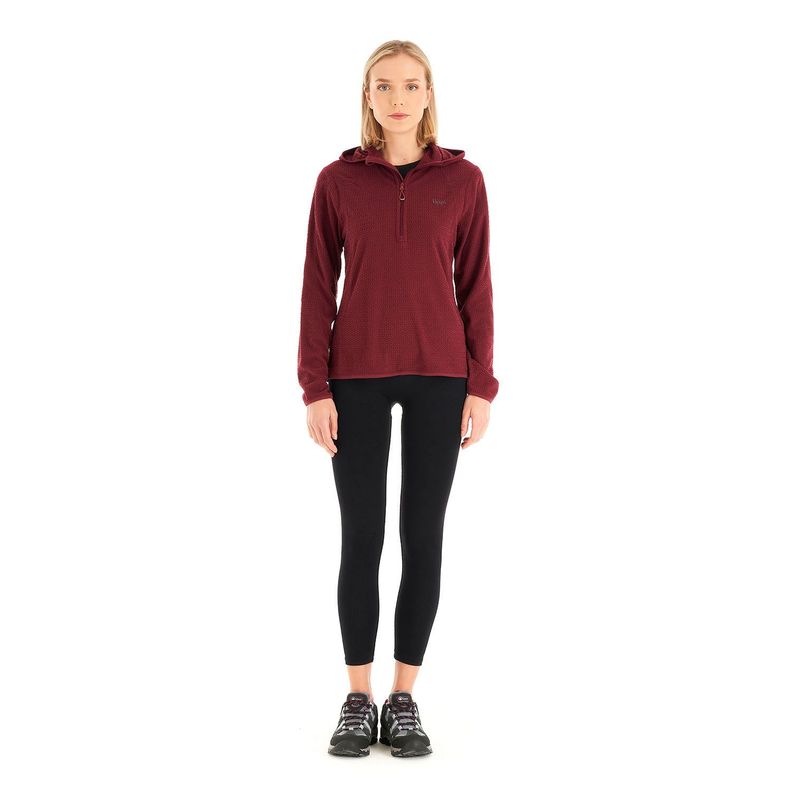 Poleron Mujer Jacaranda Nano-F 14 Zip Hoody Frambuesa Lippi V23-8