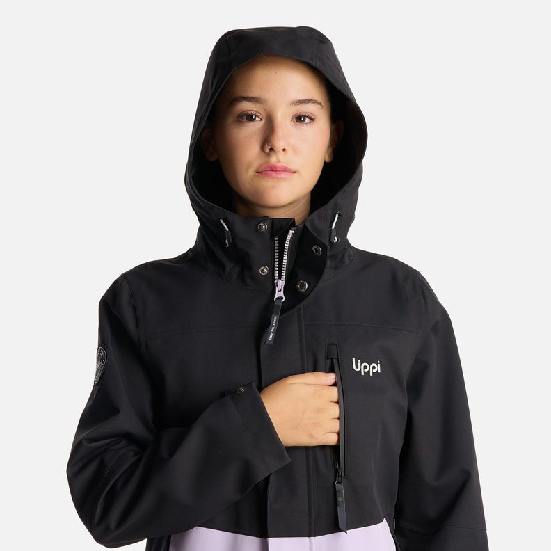 Chaqueta Teen Girl Massif B-Dry Hoody Jacket Negro Lippi-4