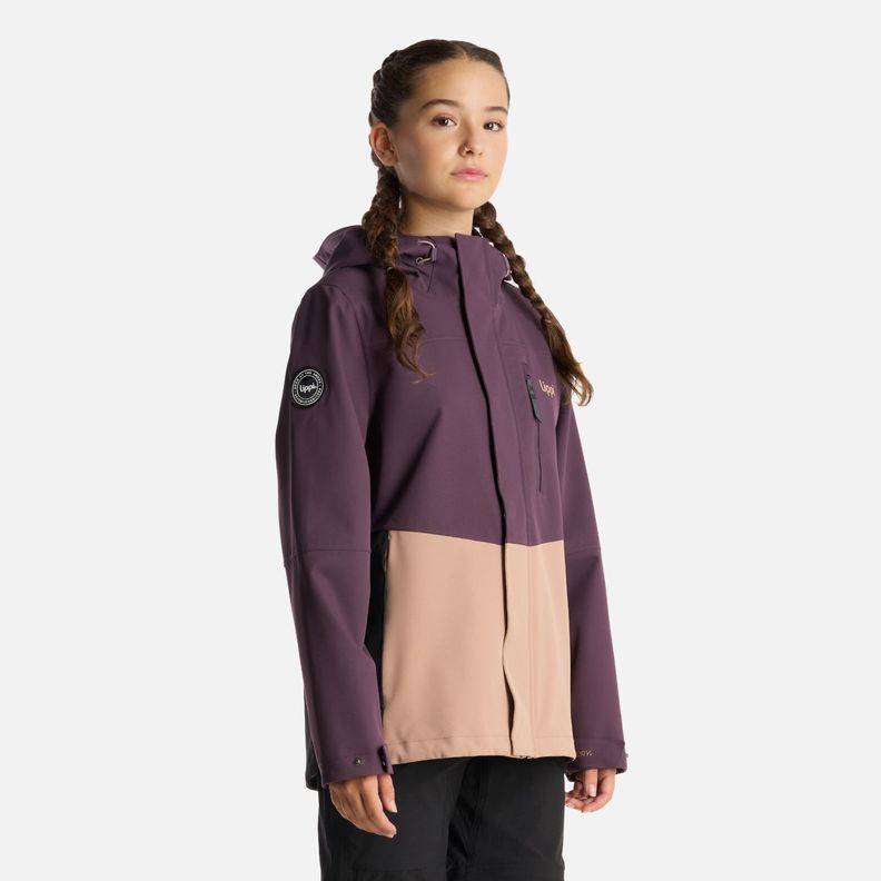 Chaqueta Teen Girl Massif B-Dry Hoody Jacket Morado Oscuro Lippi-2