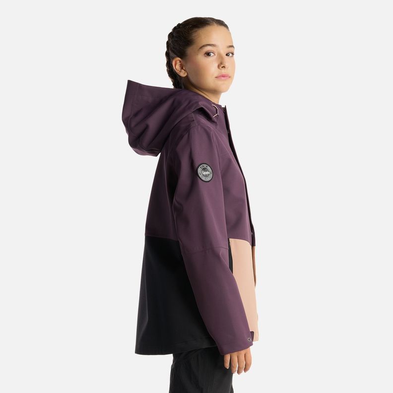 Chaqueta Teen Girl Massif B-Dry Hoody Jacket Morado Oscuro Lippi-3