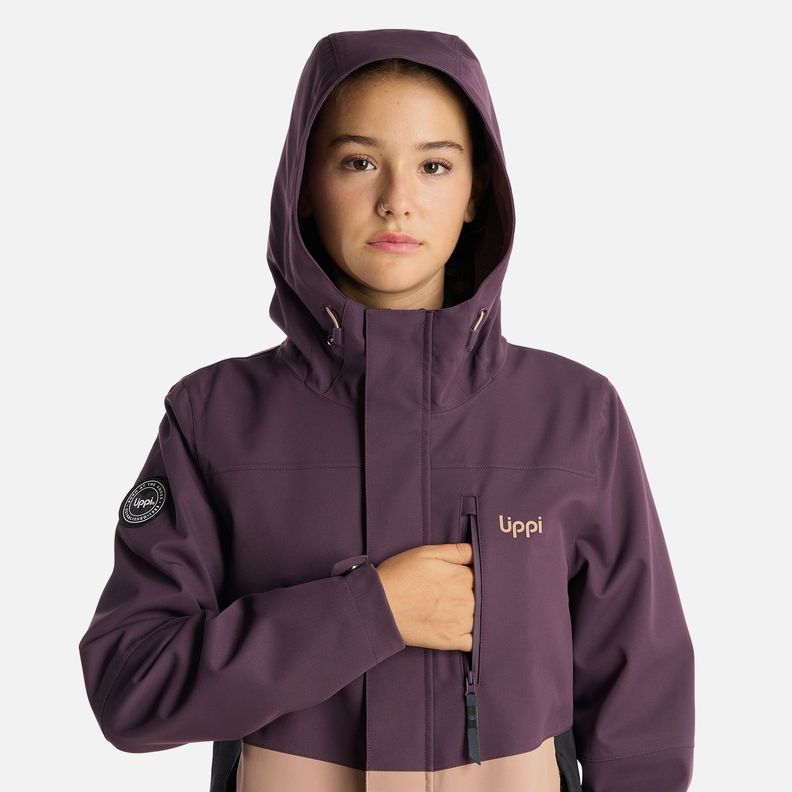 Chaqueta Teen Girl Massif B-Dry Hoody Jacket Morado Oscuro Lippi-5