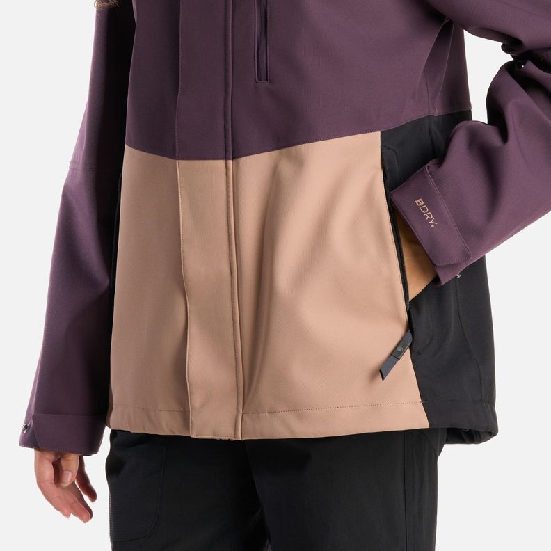Chaqueta Teen Girl Massif B-Dry Hoody Jacket Morado Oscuro Lippi-6