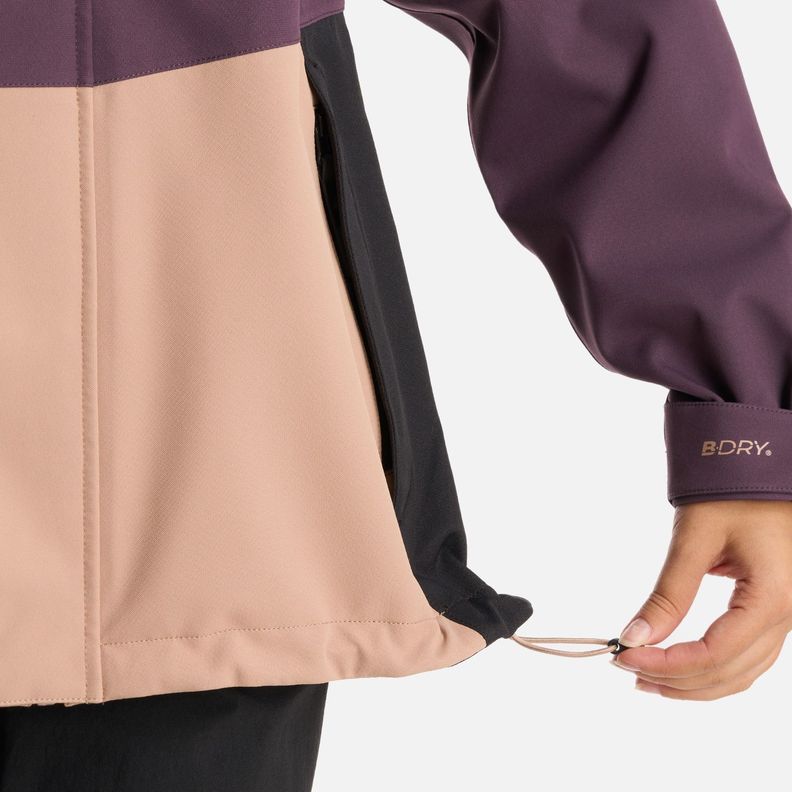 Chaqueta Teen Girl Massif B-Dry Hoody Jacket Morado Oscuro Lippi-7