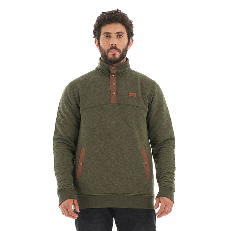 Poleron Hombre Tokerau insulado Verde Haka Honu-1