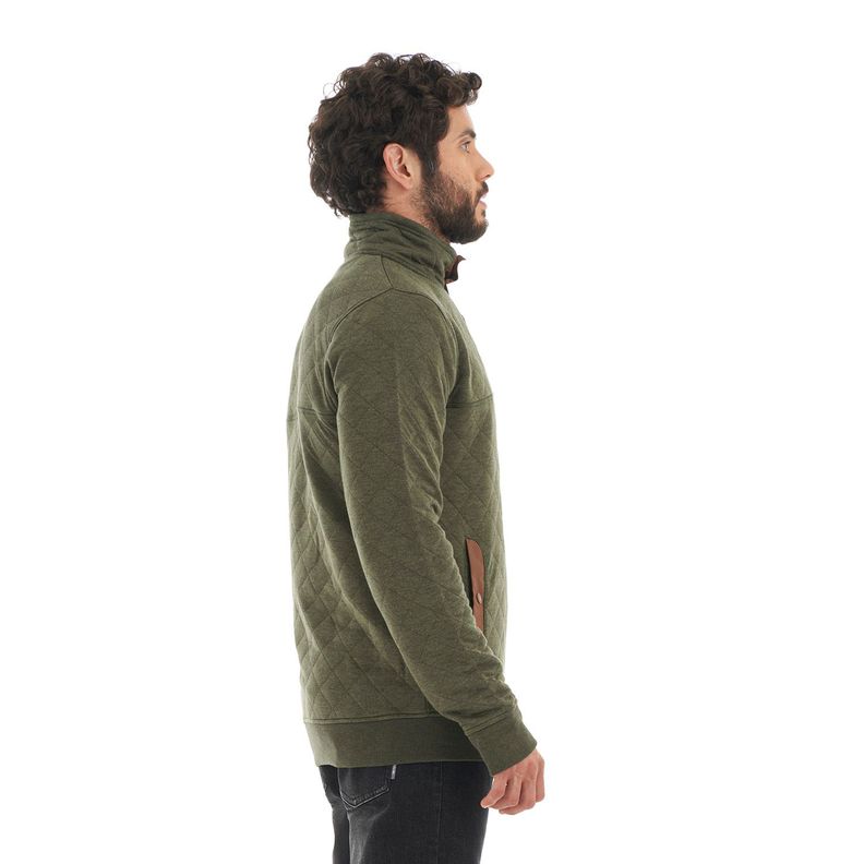 Poleron Hombre Tokerau insulado Verde Haka Honu-3