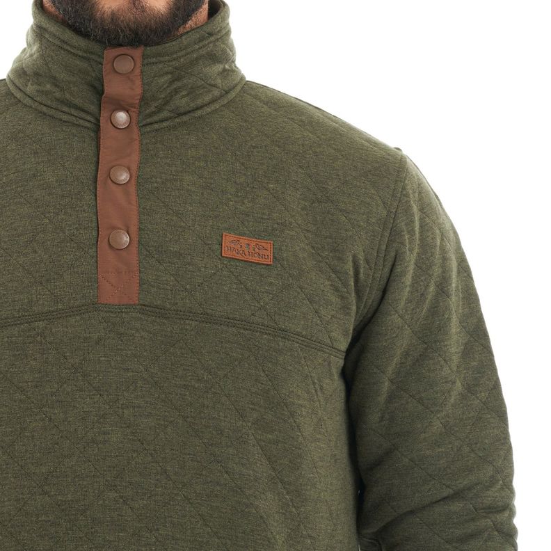 Poleron Hombre Tokerau insulado Verde Haka Honu-6