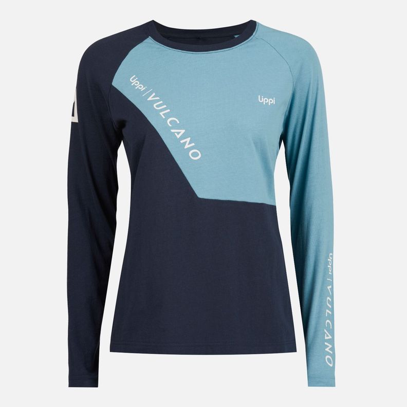 Polera Mujer Vulcano Cotton LS T-Shirt Negro Lippi-0