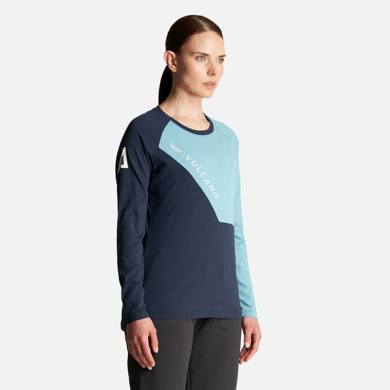 Polera Mujer Vulcano Cotton LS T-Shirt Negro Lippi-2
